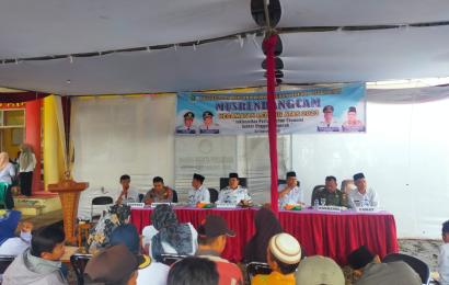 Sukseskan Pembangunan Daerah, Kapolsek Lebong Atas Hadiri Musrenbang Kecamatan Lebong Atas