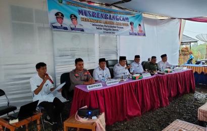 Dukung Pembangunan Daerah, Kapolsek Lebong Atas Hadiri Musrenbang Kecamatan Tubei