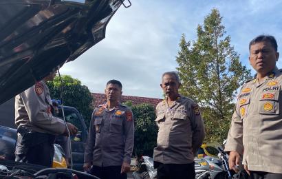 Wujudkan Kesiapsiagaan, Polres Lebong Cek  Peralatan Dalmas