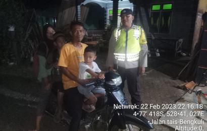 Patroli KRYD, Polsek Sukaraja Polres Seluma Sambangi Warga Sampaikan Imbauan Kamtibmas, Cegah C3