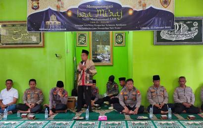 Polres Lebong Gelar Peringatan Isra Miraj