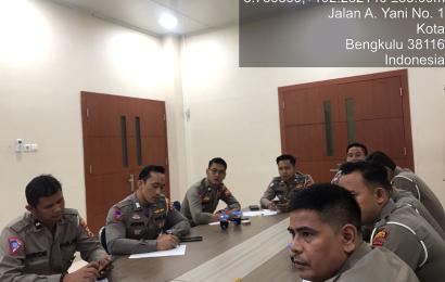 Sat Lantas Polresta Bengkulu Ikuti Zoom Meeting Polri Belajar "Vehicle Safety"