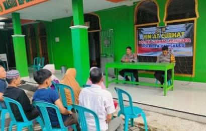 Jumat Curhat-Jumat Religi Polsek Gading Cempaka Digelar di Masjid Al-Barokah