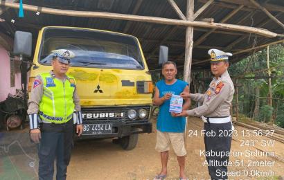 Dukung Peningkatan Pajak Daerah, Polres Seluma Imbau Warga Mutasikan Kendaraan Plat Luar Bengkulu