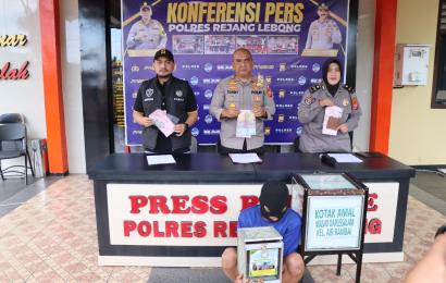 Polres Rejang Lebong saat press release