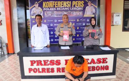 Polres Rejang Lebong saat press release