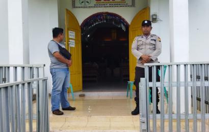Polres Bengkulu Utara Amankan Peribadatan Umat Kristiani 