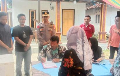 Pilkades PAW Desa Gedung Sako II Berakhir, Kapolres Kaur Apresiasi Kekompakan Masyarakat
