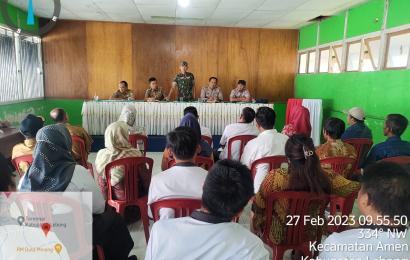 Polsek Lebong Utara Hadiri Rapat Koordinasi Permasalahan di Desa Nangai Tayau