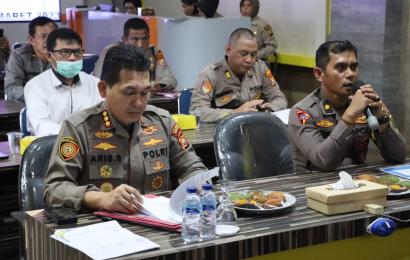 Kapolresta Bengkulu Pimpin Kegiatan Anev GKTM dan Kasus Menonjol Polresta Bengkulu dan Polsek Jajaran