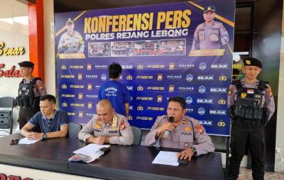 Polres Rejang Lebong Saat Press Release