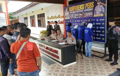 Polres Rejang Lebong saat press release