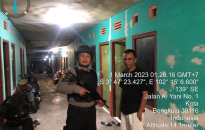 Berikan Rasa Aman, Personel Polresta Bengkulu Sambangi Kos-kosan dan Kontrakan