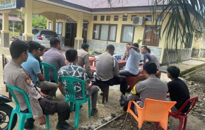 Polsek Semidang Alas Maras Laksanakan Anev Mingguan