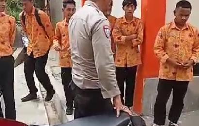 Bhabinkamtibmas Sambang ke Sekolah, Imbau Siswa Tak Gunakan Knalpot Brong