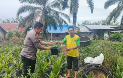 Antisipasi Kebakaran Lahan, Bhabinkamtibmas Imbau Masyarakat Tidak Bakar Lahan Sembarangan 