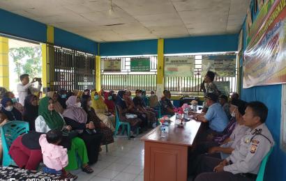 Kanit Binmas Polsek Lebong Utara Hadiri Reses Anggota DPRD Provinsi Moch Gustiadi