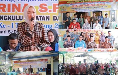 Anggota DPRD Provinsi Bengkulu Ria Oktarina, S.Psi