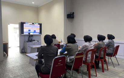 Karo SDM Polda Bengkulu Beri Pengarahan ke Polwan Polres Lebong