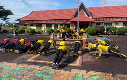 Harkatpuan, Polres Kaur Gelar Kesamaptaan Jasmani Seluruh Anggota