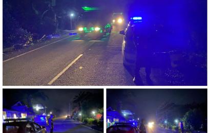 Tingkatkan Pencegahan 3C Polsek Batik Nau Patroli Malam