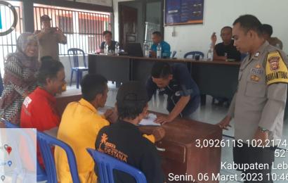 Bhabinkamtibmas Polsek Lebong Utara Hadiri Musdessus Desa Lemeu 