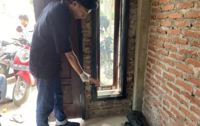 Personel Polsek Kerkap Saat Olah TKP