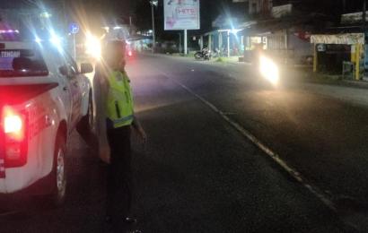 Polres Bengkulu Tengah Saat Gelar Patroli Blue Light