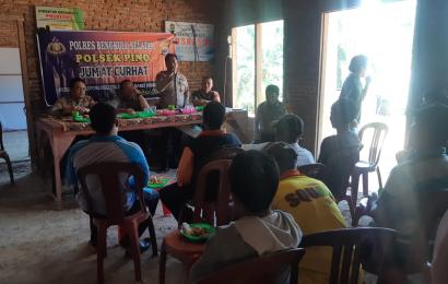 Kapolsek Pino Terima Masukan dari Masyarakat
