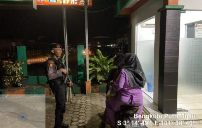  Polsek Putri Hijau Saat Patroli Malam