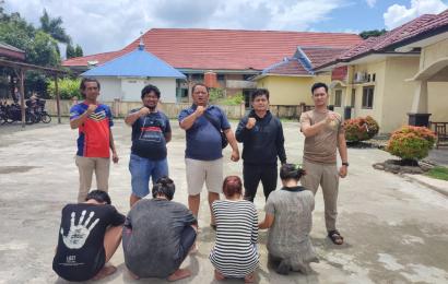 Empat pelaku diamankan