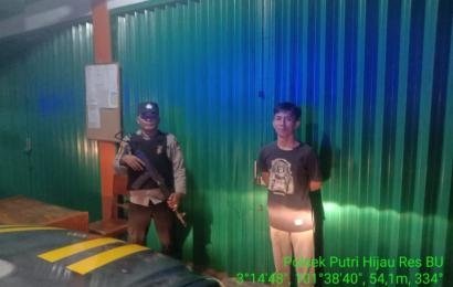Polsek Putri Hijau Patroli Malam Hari Cegah Kriminalitas