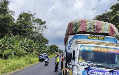 Sat Lantas Polres Benteng Tindak 4 Kendaraan ODOL