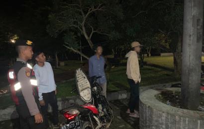 Cegah Kejahatan, Sat Samapta Polres Lebong Patroli Rutin Malam Hari