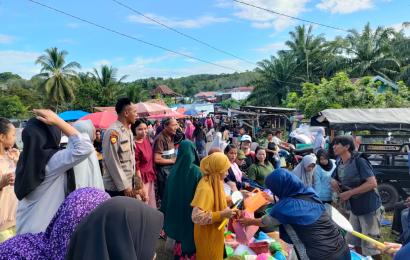 Sambangi Pasar Tradisional, Polsek Lais Hadirkan Rasa Aman
