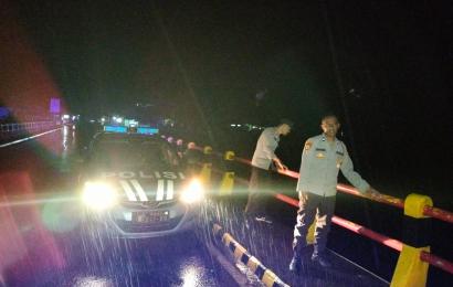 Antisipasi Bencana Alam, Polsek Lais  Laksanakan Patroli Malam