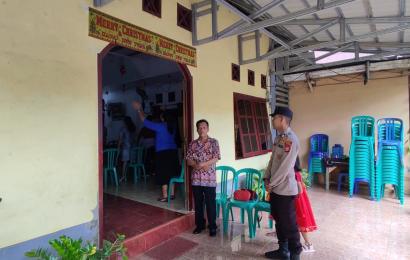 Personel Polsek Kampung Melayu Amankan Kegiatan Ibadah Gereja GPDI Anugrah