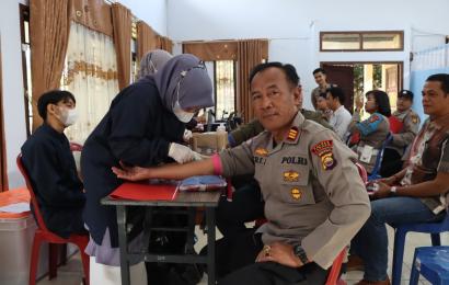 Personel Polres Lebong Ikuti Pemeriksaan Kesehatan Berkala 