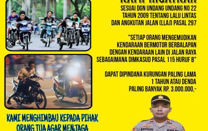 Banner himbauan Kapolsek Seginim