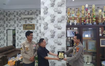 Minta Dukungan Pengamanan Pemilu, KPU Silaturahmi ke Kapolresta Bengkulu