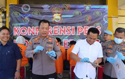 Polres Lebong saat press release