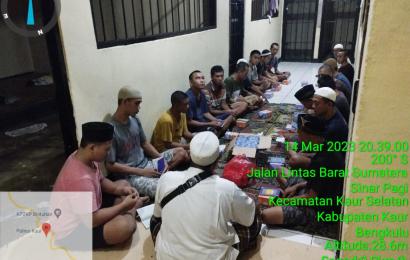Jelang Ramadan, Tahanan Polres Kaur Diajak Baca Yasin