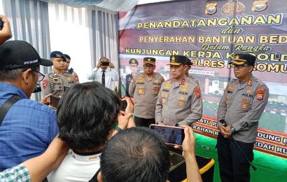 Kunjungan Kerja Kapolda Bengkulu Ke Wilkum Polres Mukomuko 
