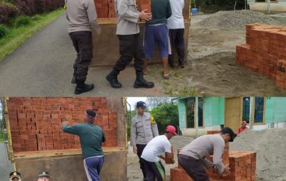 Polsek Sindang Dataran bantu Aktivitas Masyarakat