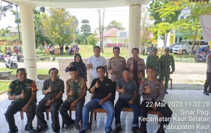 Polsek Kaur Selatan Amankan Pilkades Desa Sinar Pagi