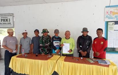 Bhabinkamtibmas di Lebong Mediasi Permasalahan Batas Tanah Warga