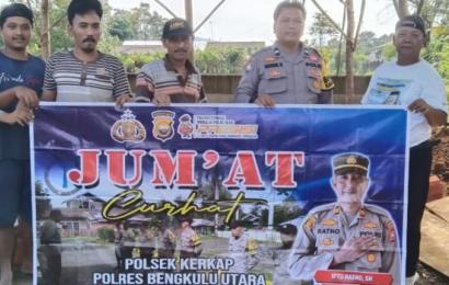 Polsek Kerkap Gelar Giat Jumat Curhat