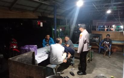 Polsek Padang Jaya Cegah Gangguan Kamtibmas