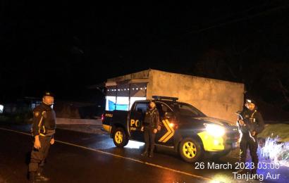 Sat Samapta Polres Rejang Lebong Patroli Rutin Dijalur Lintas