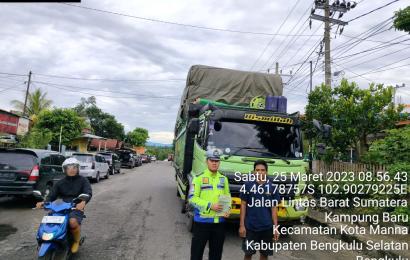 Sat Lantas Polres Bengkulu Selatan Laksanakan Kegiatan KRYD dengan Target Utama ODOL 